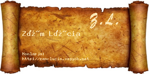 Zám Lúcia névjegykártya
